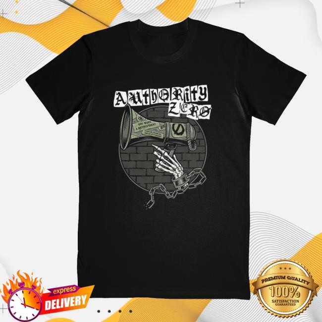 Authority Zero Megaphone Black Hoodie Artist First Store Merch