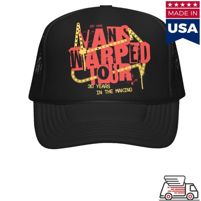 Vanswarpedtour Merch 30 Years In The Making Trucker Hat