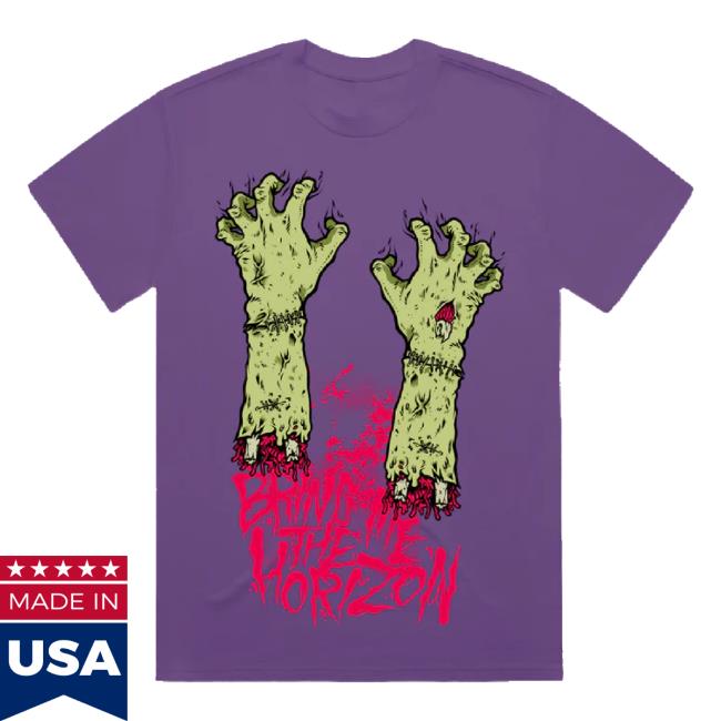 Trending Zombie Hands Purple Sweaters Bmthofficial Shop