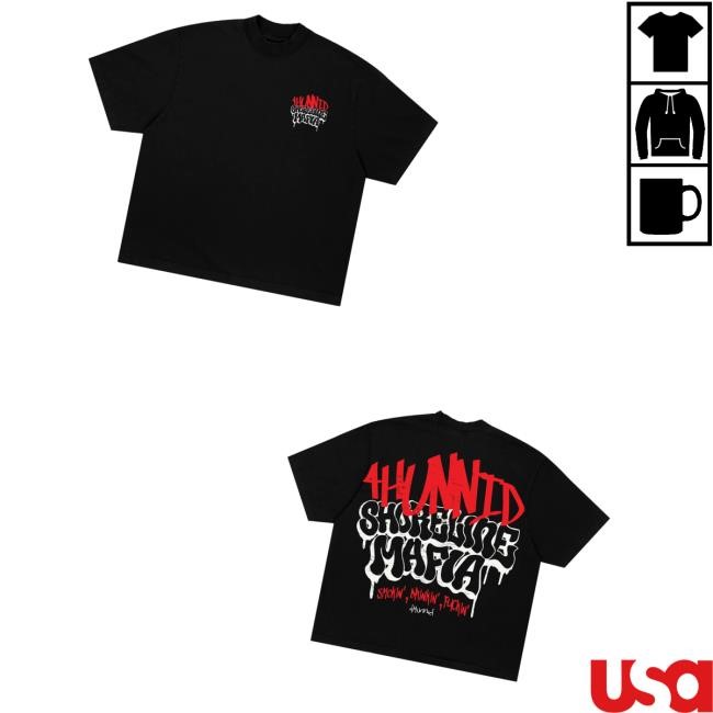 4Hunnid Merch 4Hunnid X Shoreline Mafia Hollywood Shirts