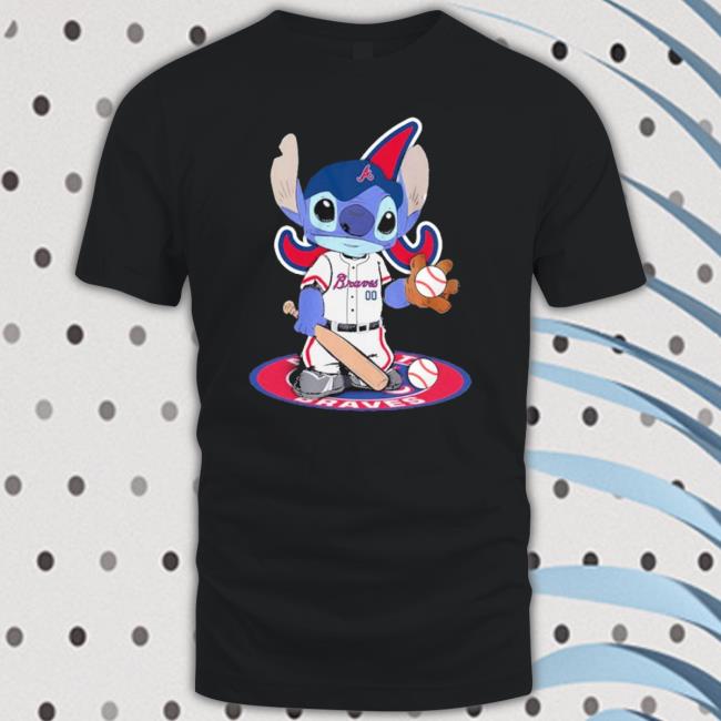 Official Stitch Baseball Atlanta Braves Logo shirt