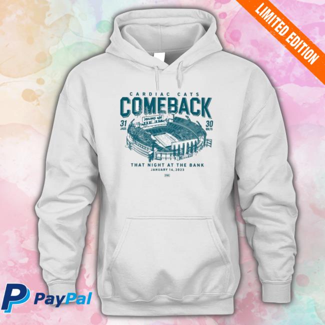 The Cardiac Cats Comeback That Night At The Bank T-shirt