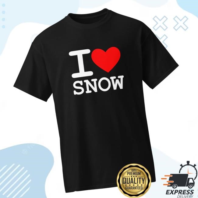 Shopryanhall Merch Store I ❤️ Snow Premium T-Shirt