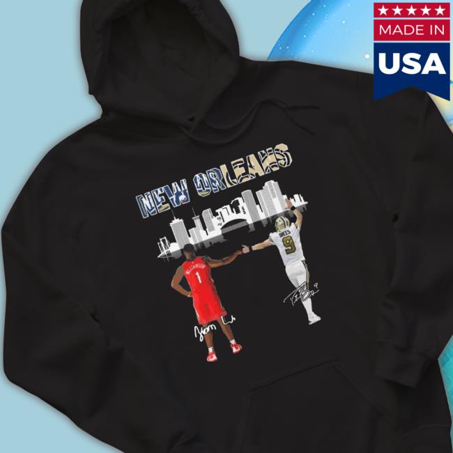New Orleans Sport City Zion Williamson And Drew Brees Signatures T-shirt