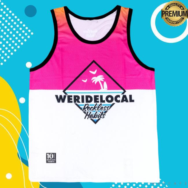 Official We Ride Local Sunset Basketball Jersey Tank Shirt New