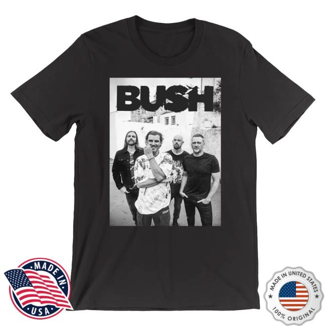 Official Bush Official Merch Store Black Photo Hooded Sweatshirt