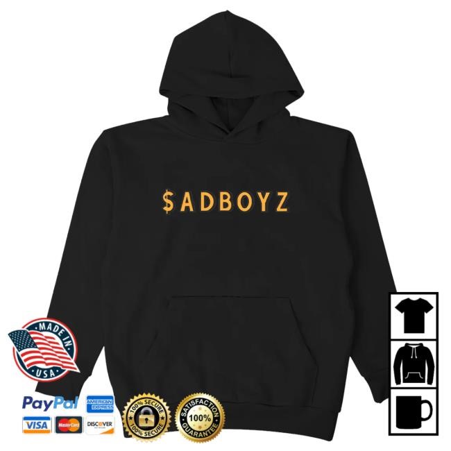Official Sad Boyz Store Merch La Rosa Hoodie - Black Hooded Sweatshirt
