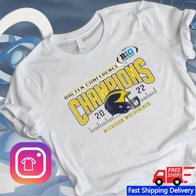 Michigan Wolverines Big Ten Champs 2022 Football Helmet Sweatshirt Michigan Wolverines Big Ten Champs 2022 Football Helmet Tee Shirt
