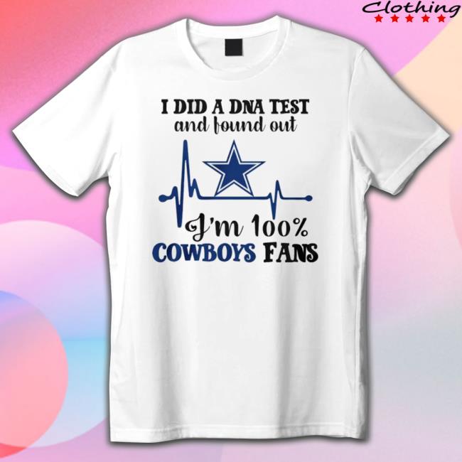 Heartbeat I Did A Dna Test And Found Out I’M 100 Dallas Cowboys Fans Crewneck Sweatshirt
