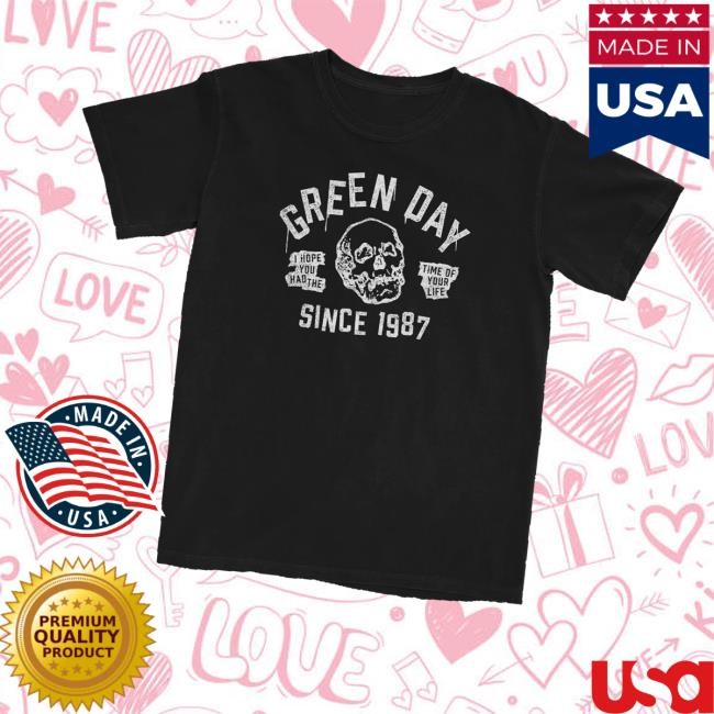 Greenday Merch Store Shop Time Of Your Life Long Sleeve T Shirt