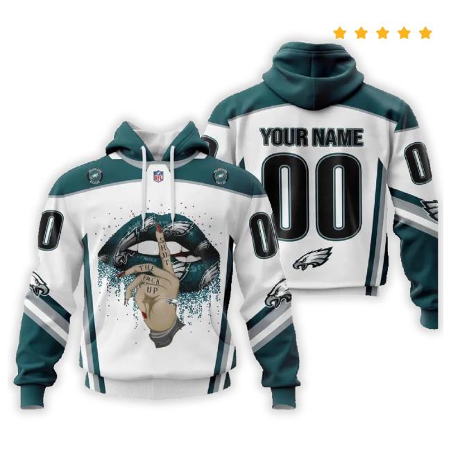 Custom Name Number Eagles Shut The F Up Sweater