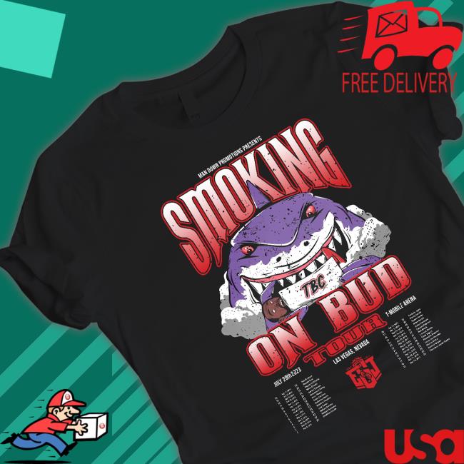 Official Errol Spence Jr. Man Down Promotions Present Smoking On Bud 2023 Tour Poster shirt