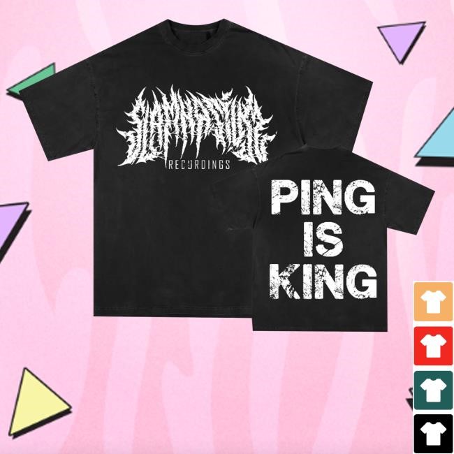 Slamnasium Recordings Ping Is King Crewneck Sweatshirt Slamnasium Recordings Merch Store Ping