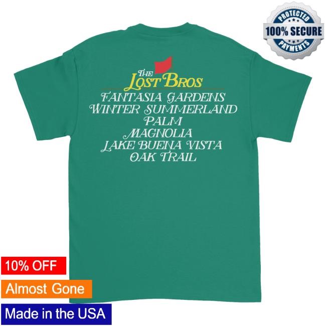 The Lost Bros Merch Shop Store The Lost Bros Masters Golf New Shirt
