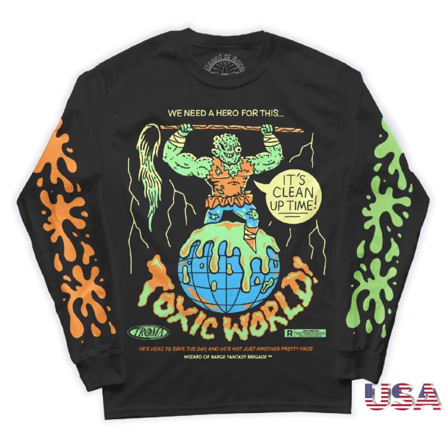 Official Wizardofbarge Merch Store Toxic Avenger Sweater (Troma X Wob Collection) Wizardofbarge Shop