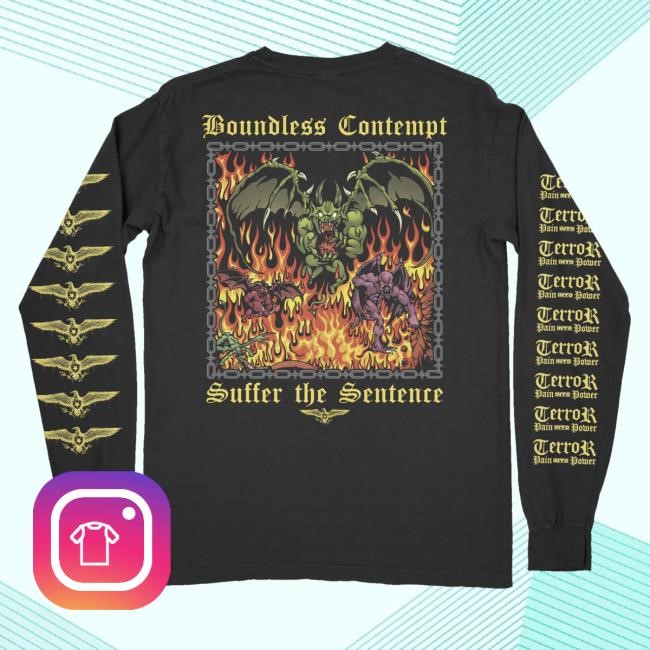 Terror Store Merch Boundless Contempt Black Longsleeve Funny Shirt