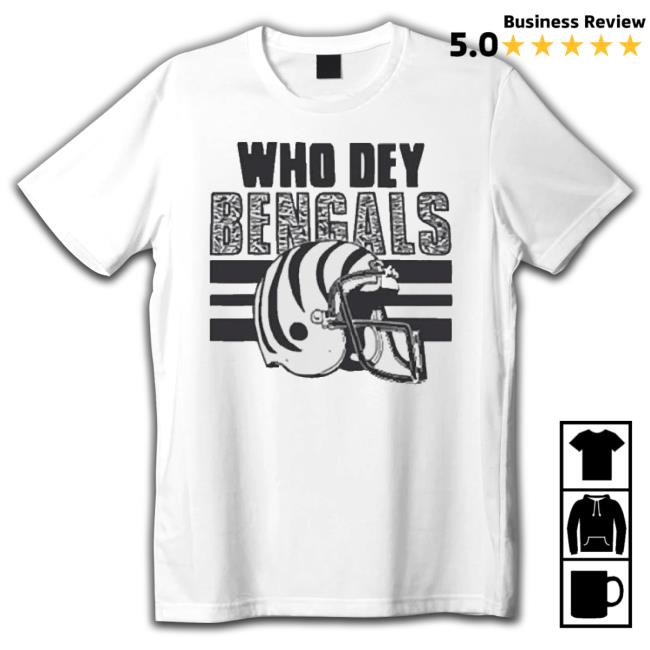 Cincinnati Bengals White Bengal Homage Tee Shirt
