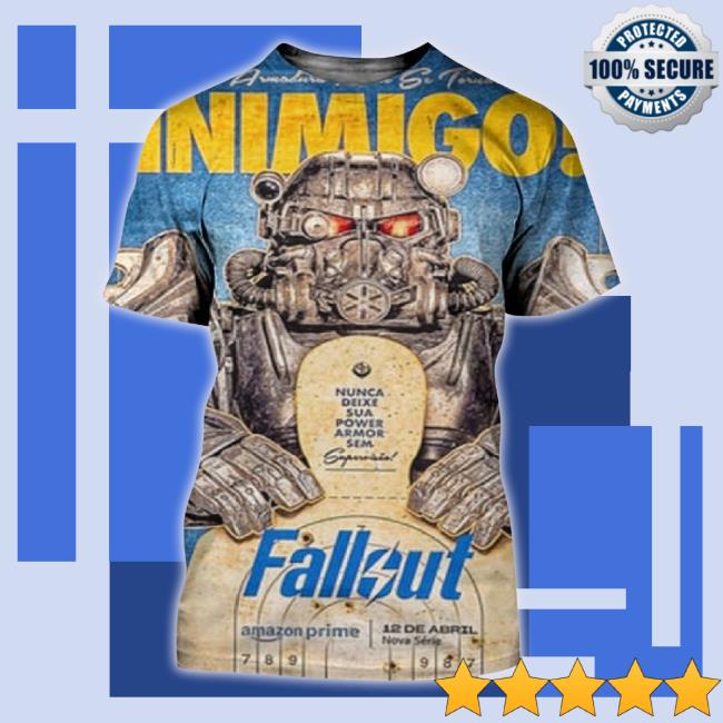Official Fallout Live Action Series Inimigo New Poster On Amazon Prime All Over Print Long Sleeve Tee