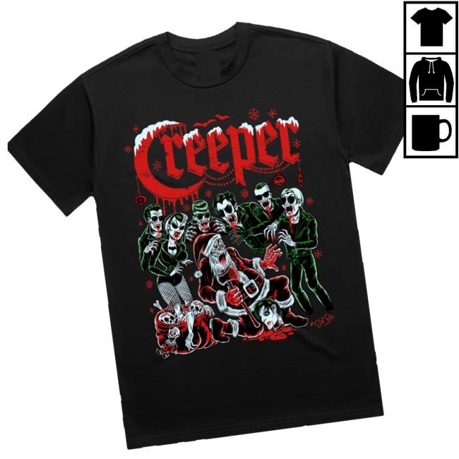 Official Creeper Cult Merch Store Sol Rac Christmas Hooded Sweatshirt