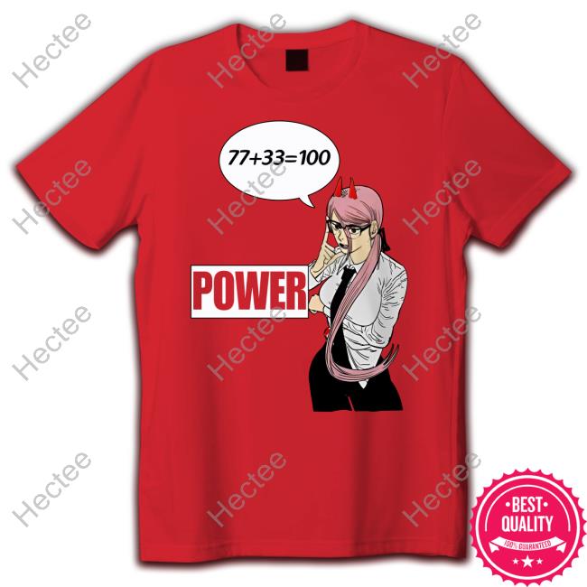 Chainsaw Man 77 Plus 33 Equals 100 Power Hoodie