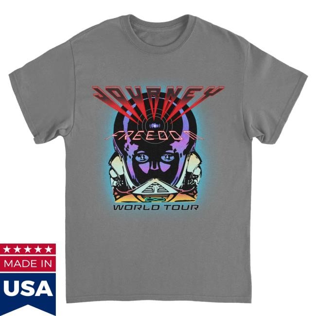 Official Merchshowroom Merch Journey Freedom World Tour Charcoal Shirt