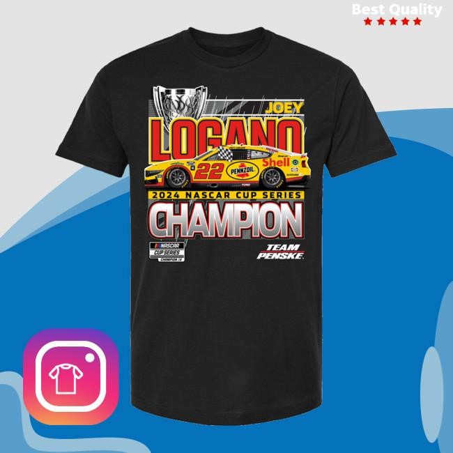 Joey Logano Merch 2024 Official Logano Champ Black Sweatshirt