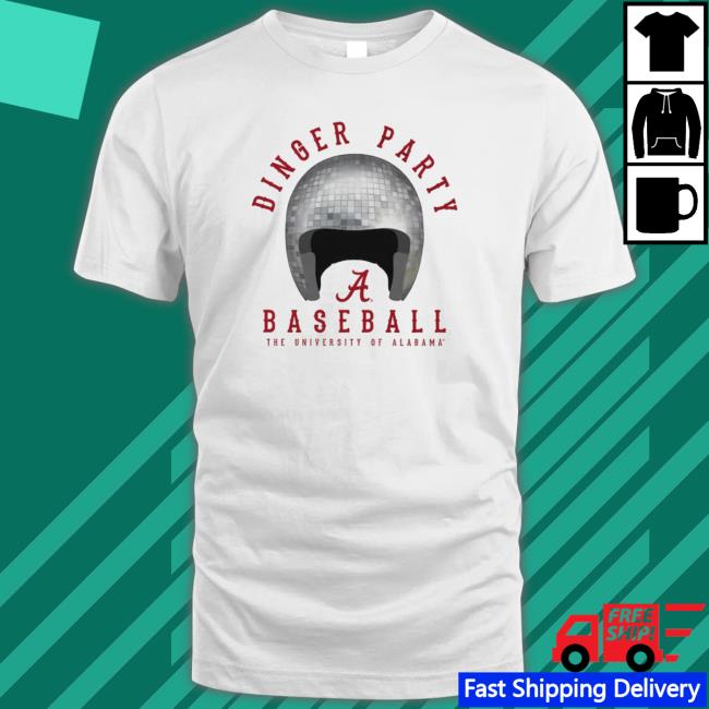 Top Alabama Crimson Tide Youth Dinger Party Disco Helmet 2023 Sweatshirt