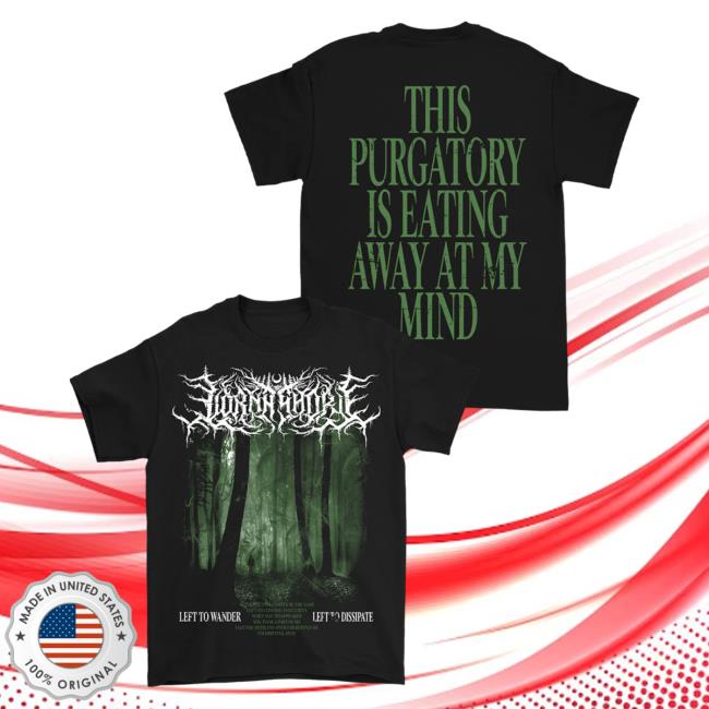 Official Lorna Shore Store Merch Lorna Shore This Purgatory Is Eating Away At My Mind Forest Tee Black LornaShore