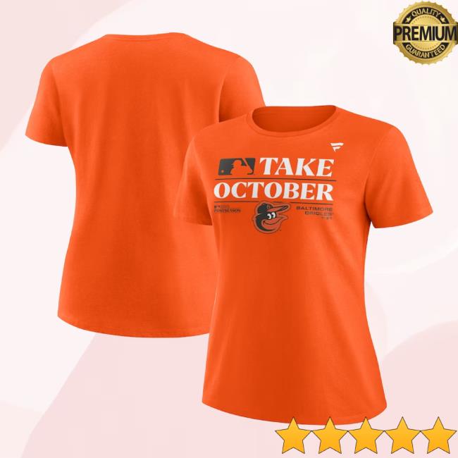 Official Women's Baltimore Orioles Profile Orange 2023 Postseason Locker Room Scoop Neck Unisex Sweatshirt