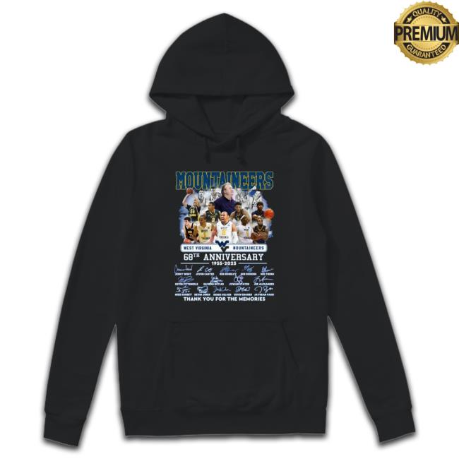 West Virginia Mountaineers 68Th Anniversary 1955 – 2023 Thank You For The Memories Signatures Sweatshirts