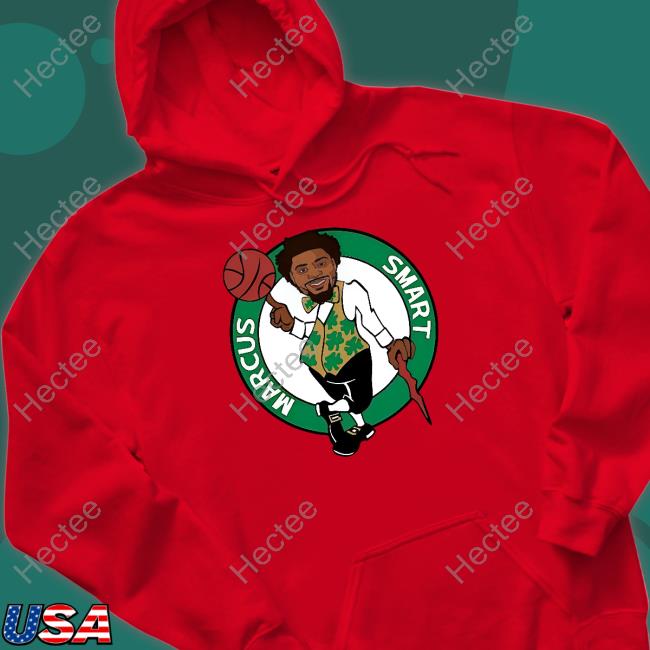 Green Marcus Smart Logo Tee Shirt Marcus Smart Celtics Shirt