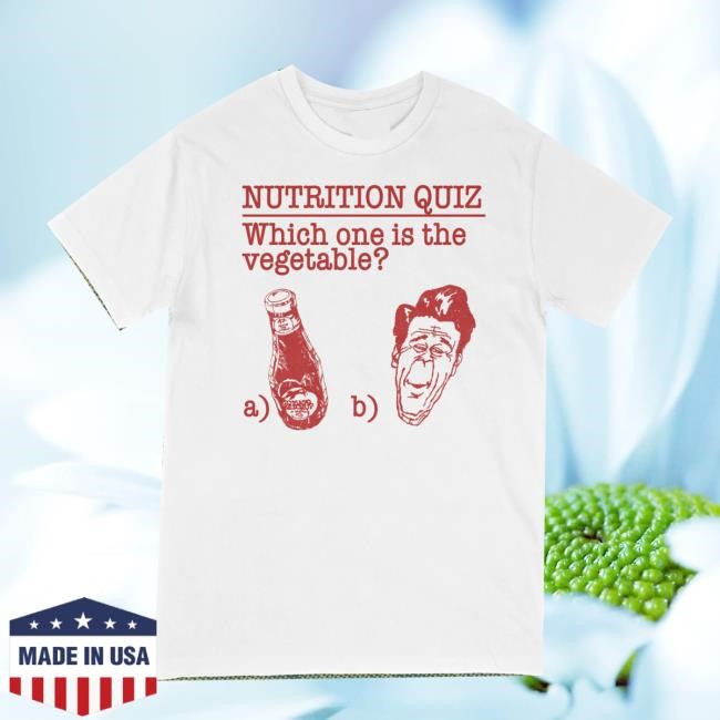 Breadandwaterprintshop Merch Reagan Nutrition Quiz Vintage Reproduction Sweatshirt