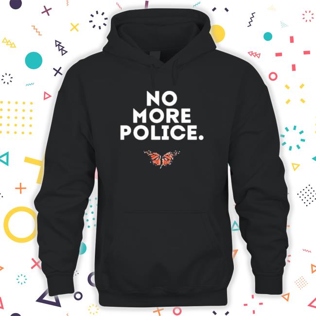 Official No More Police Butterfly Tee Shirt