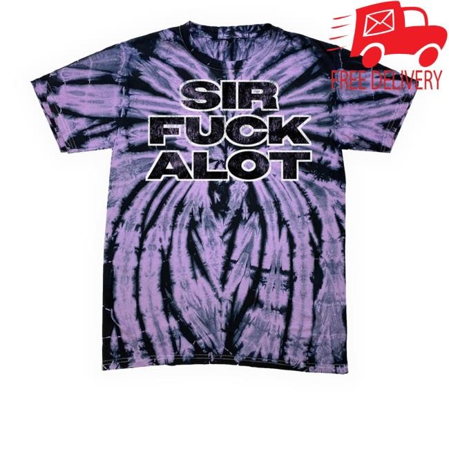 Sirfuckalot In Custom Purple Tie Dye Tee Shirt
