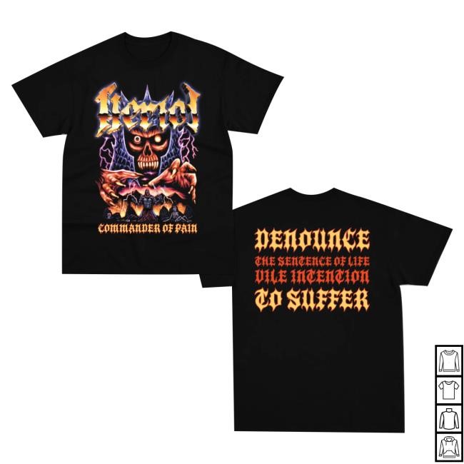 Heriot Metal Merch Shop Store Commander Of Pain T Shirt