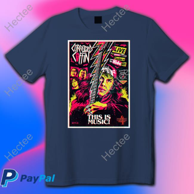 Stranger Things Corroded Coffin This Is Music Tee Shirt
