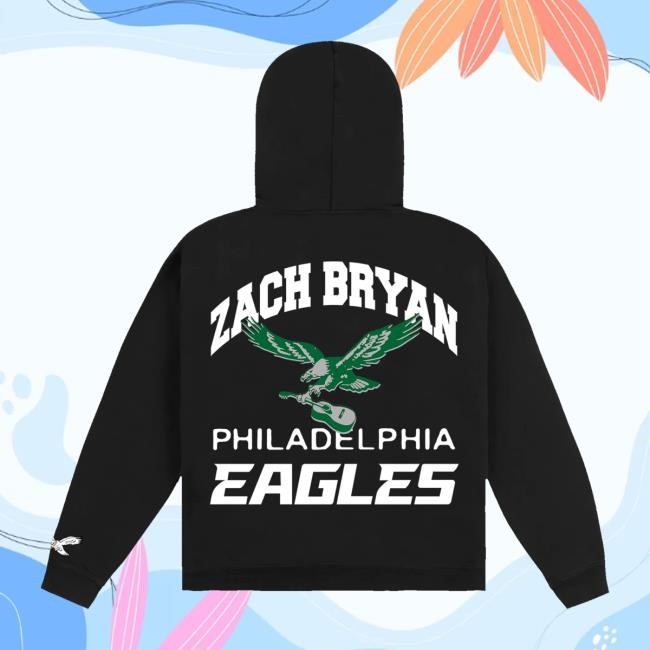 Zachbryan Shop Merch Store Zach Bryan X Eagles Hoodie Black Tee