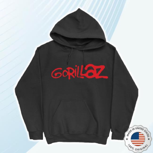 Trending Gorillaz Merch Store Gorillaz Spray Logo Shirts Black Gorillaz Apparel Clothing Shop