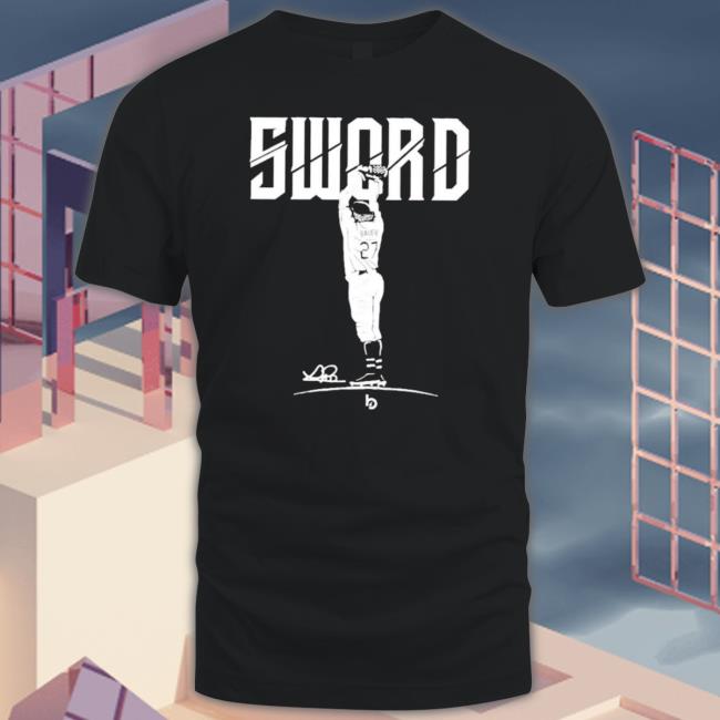 Bauer Outage Sword Tee Shirt Trevor Bauer Hooded Sweatshirt