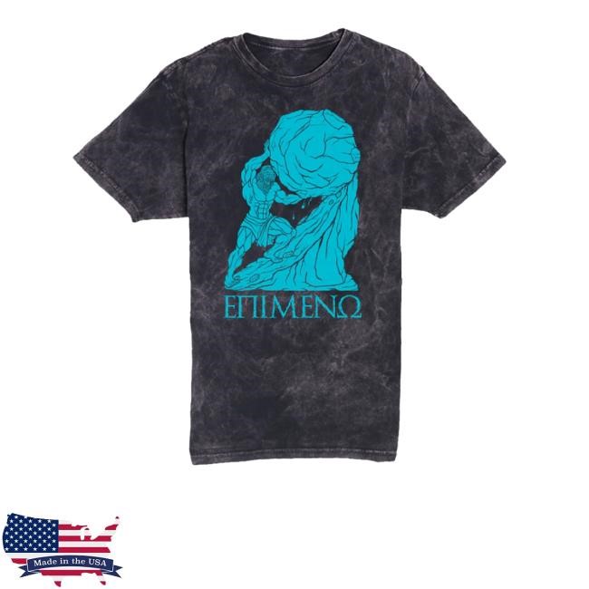 Raskolapparel Merch Persevere Sisyphus Struggles Limited Edition Black Acid Wash