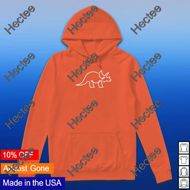 The Try Guys Orange Triceratops Orange Hoodie