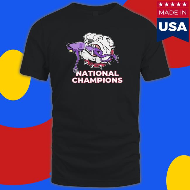 Georgia Dogs Bite Frog National Champions Long Sleeve Shirt