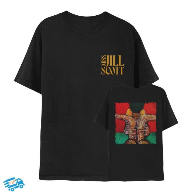 Jill Scott Store Merch Twtmc Album Back Art Long Sleeve Shirt