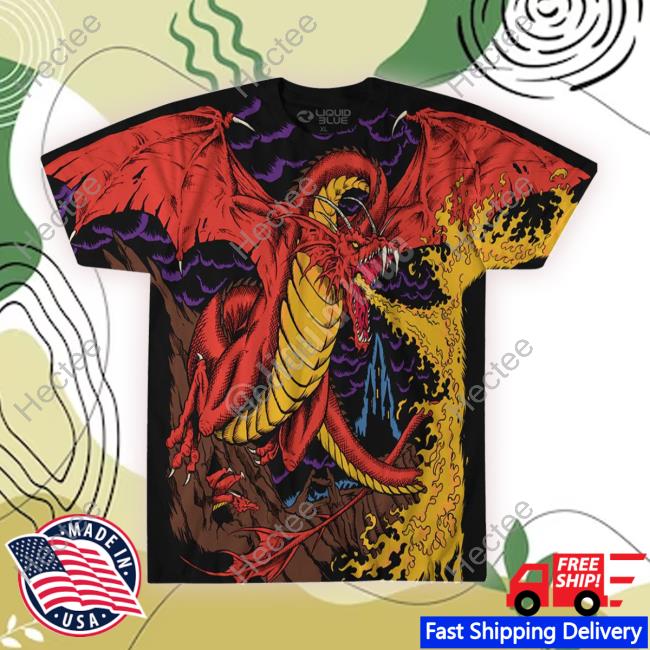 Labelsvintage Liquid Blue Dragon Hooded Sweatshirt