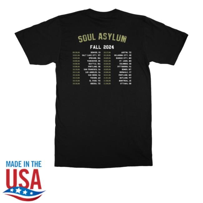 Fall 2024 Tiger Tour Zip Up Hooded Sweatshirt Soul Asylum Merch Store