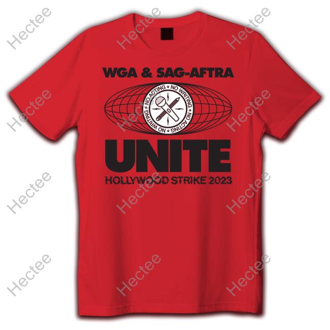 Transfigureprintco Wga & Sag-Aftra Unite Long Sleeve Tee Shirt