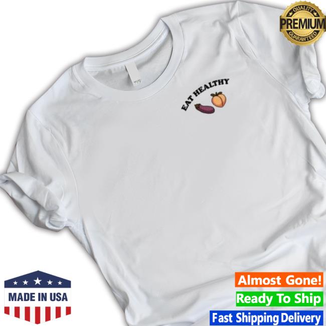 Eat Healthy Eggplant Peach Tee