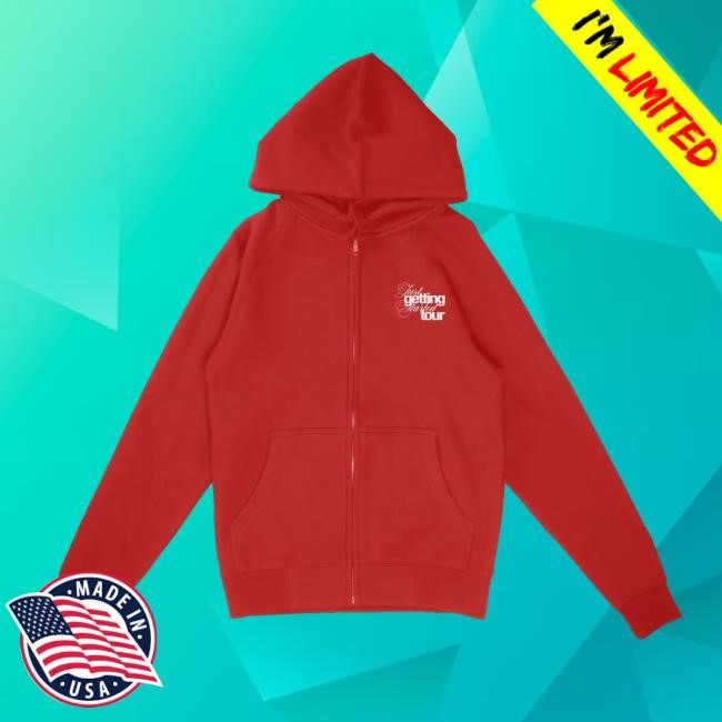 Edwin Store Merch Just Getting Started Red Hooded Sweatshirt