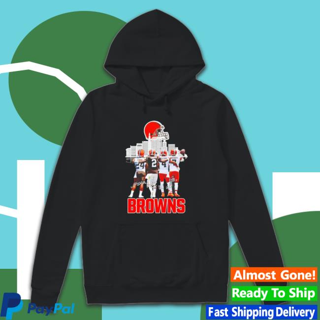 Cleveland Browns Nick Chubb Amari Cooper Deshaun Watson And Jacoby Brissett Signatures Long Sleeve Shirt Cleveland Browns Nick Chubb Amari Cooper Deshaun Watson And Jacoby Brissett Signatures Classic Shirt
