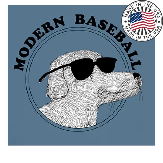 Official Modern Baseball Merch Realistic Dog Shirt Indigo